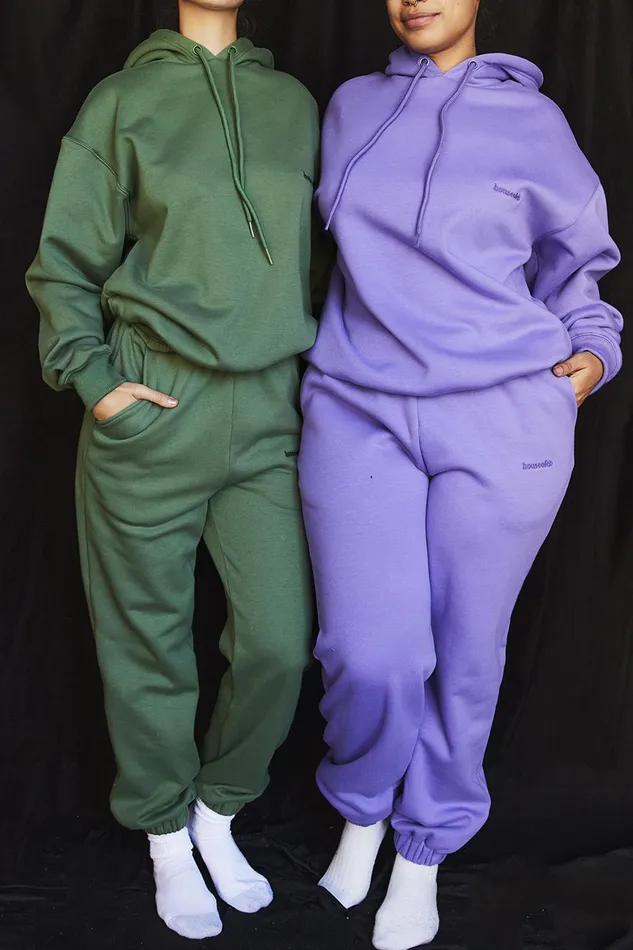 House Of CB HaloPurple Oversized Hoodie Purple Women Tops