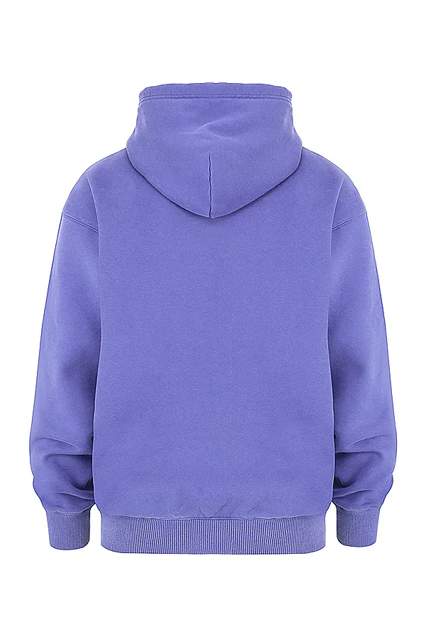 House Of CB HaloPurple Oversized Hoodie Purple Women Tops