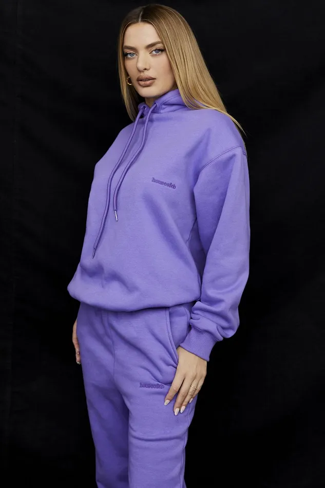 House Of CB HaloPurple Oversized Hoodie Purple Women Tops