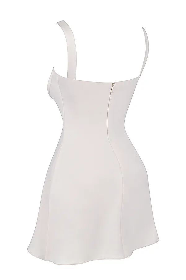 House Of CB KaraVintage Cream Mini Dress Vintage Women Mini Dresses