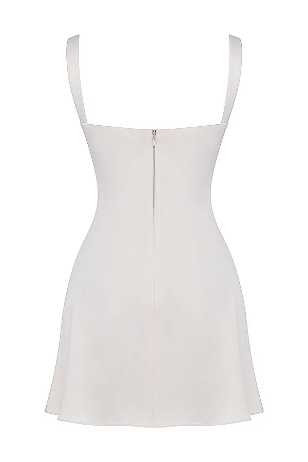 House Of CB KaraVintage Cream Mini Dress Vintage Women Mini Dresses