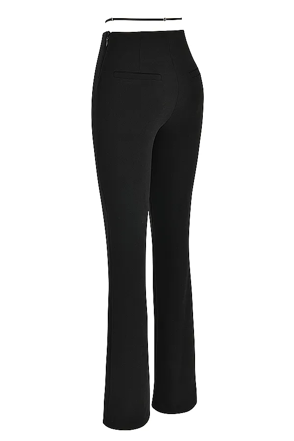 House Of CB LaylaBlack VFront Trousers 8211 SALE Black Women Trousers