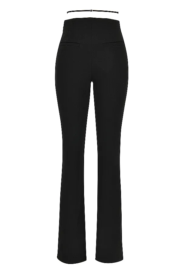 House Of CB LaylaBlack VFront Trousers 8211 SALE Black Women Trousers