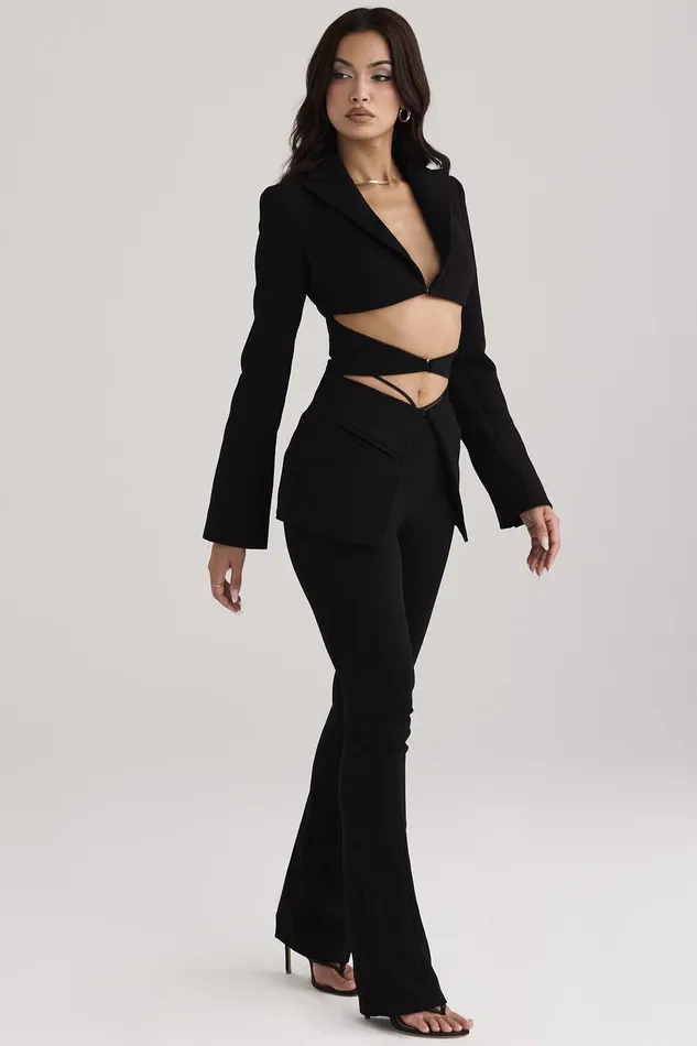 House Of CB LaylaBlack VFront Trousers 8211 SALE Black Women Trousers