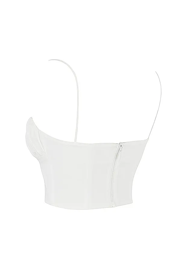 House Of CB LilibethWhite Gathered Bustier Top 8211 SALE White Women Corsets