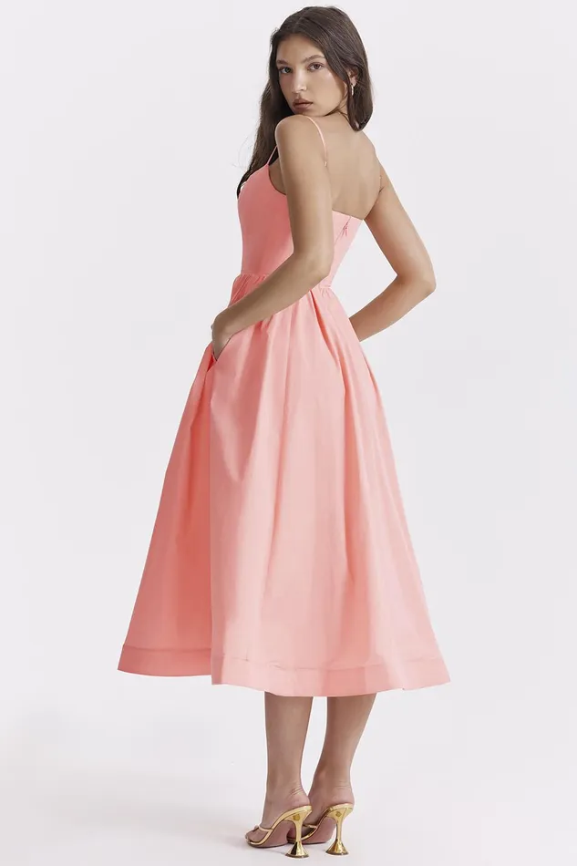 House Of CB LolitaApricot Corset Sundress Apricot Women Corset Dresses
