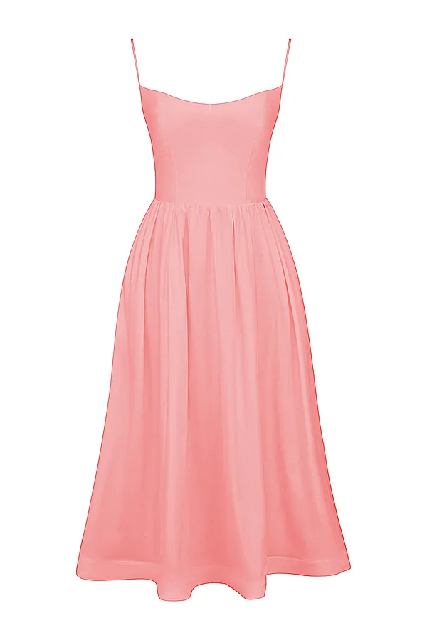 House Of CB LolitaApricot Corset Sundress Apricot Women Corset Dresses
