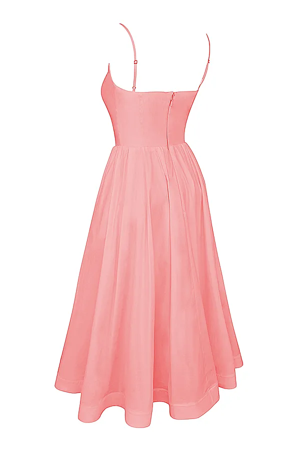 House Of CB LolitaApricot Corset Sundress Apricot Women Corset Dresses