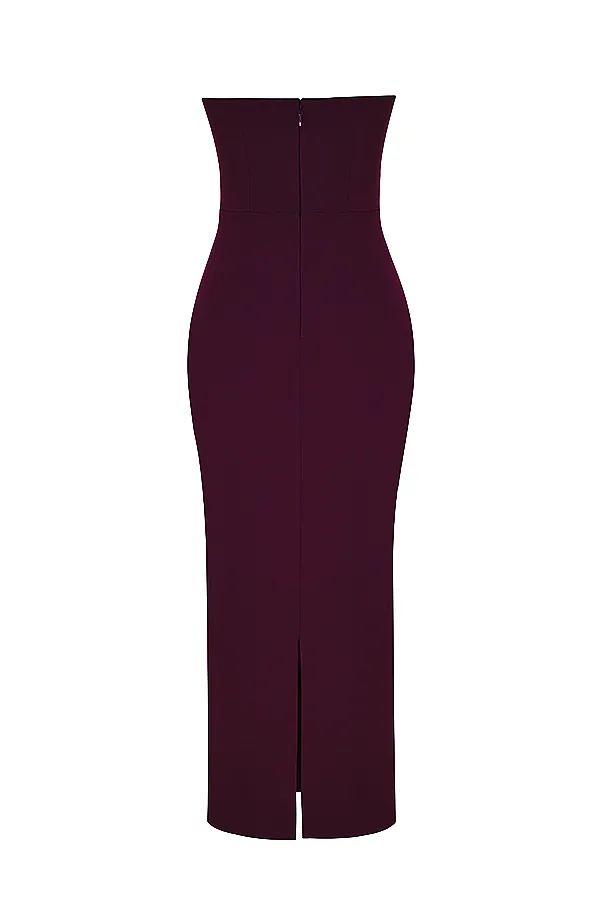 House Of CB LuciaGrape Strapless Corset Maxi Dress 8211 SALE Grape Women Bodycon Dresses