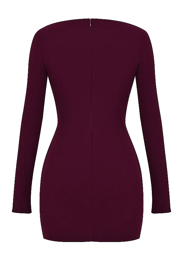 House Of CB MarcellaMerlot Plunge Corset Dress 8211 SALE Merlot Women Corset Dresses