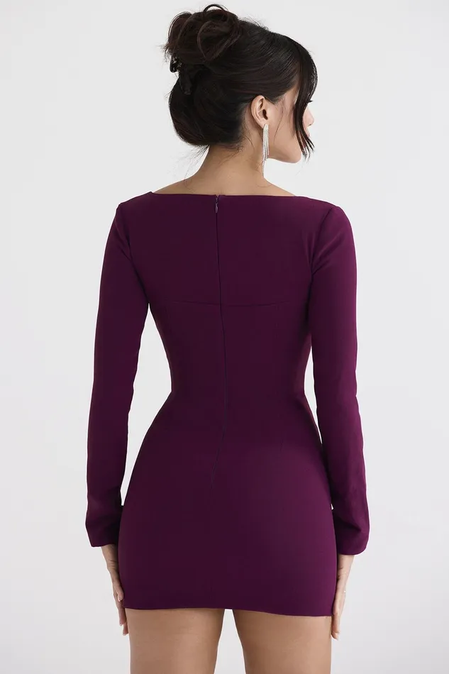 House Of CB MarcellaMerlot Plunge Corset Dress 8211 SALE Merlot Women Corset Dresses