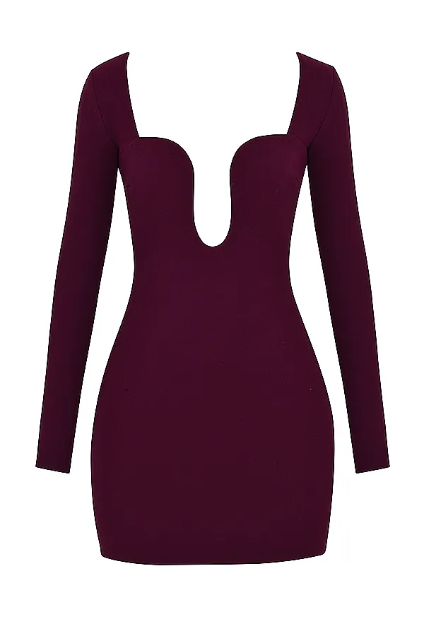House Of CB MarcellaMerlot Plunge Corset Dress 8211 SALE Merlot Women Corset Dresses