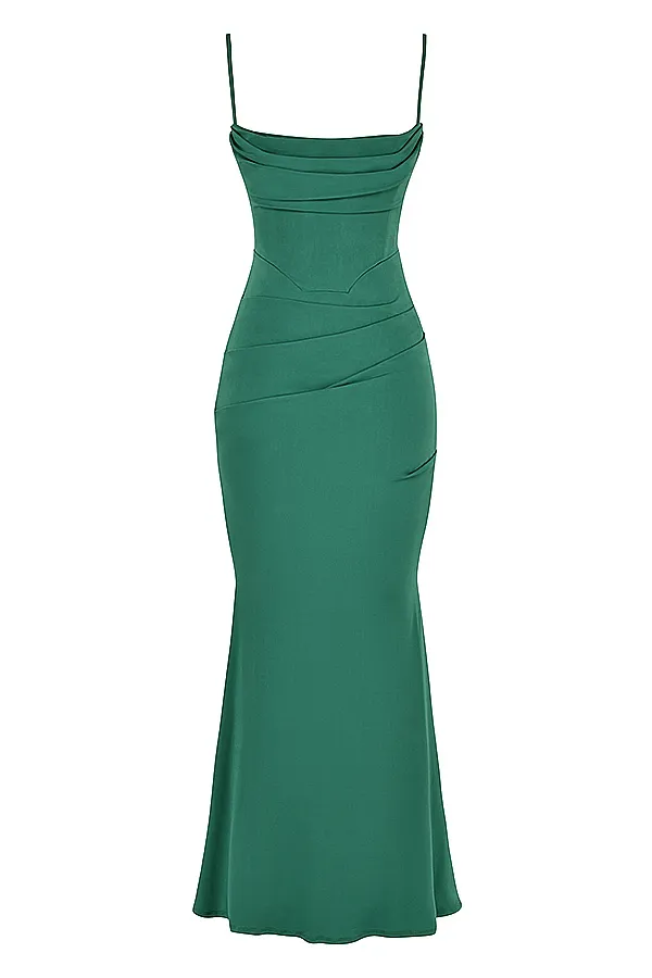 House Of CB MilenaForest Corset Maxi Dress Forest Women Corset Dresses