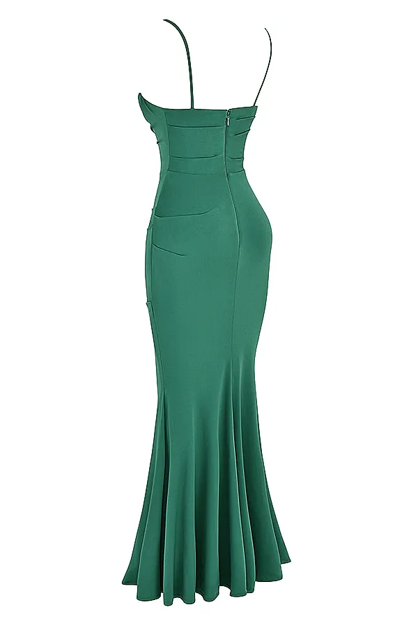 House Of CB MilenaForest Corset Maxi Dress Forest Women Corset Dresses
