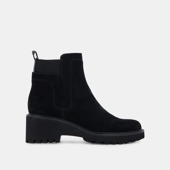 Huey H2O Boots Onyx Suede Women Dolce Vita Boots and Booties