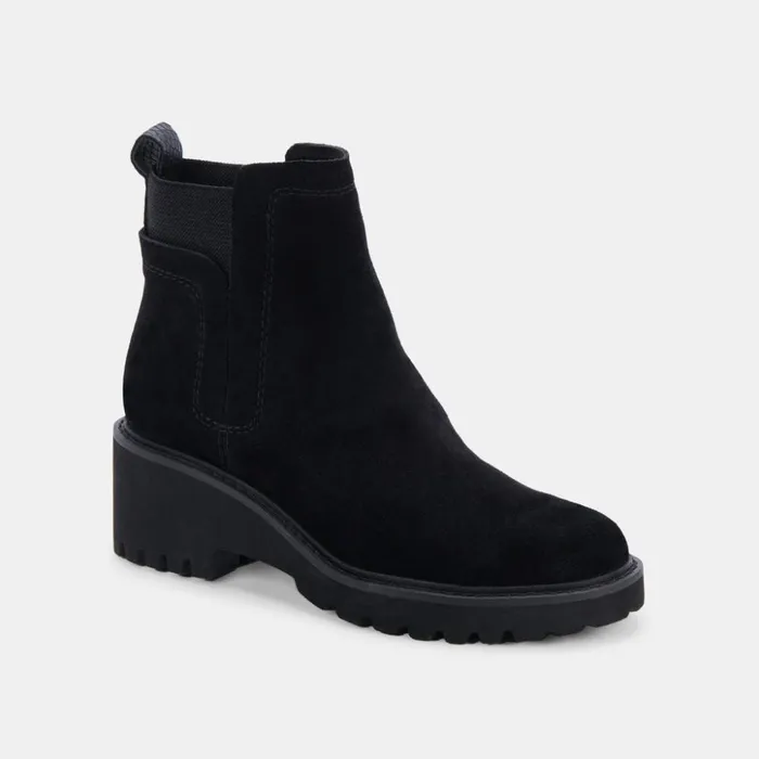 Huey H2O Boots Onyx Suede Women Dolce Vita Boots and Booties