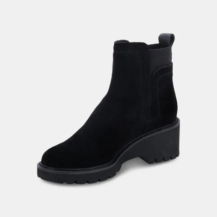 Huey H2O Boots Onyx Suede Women Dolce Vita Boots and Booties