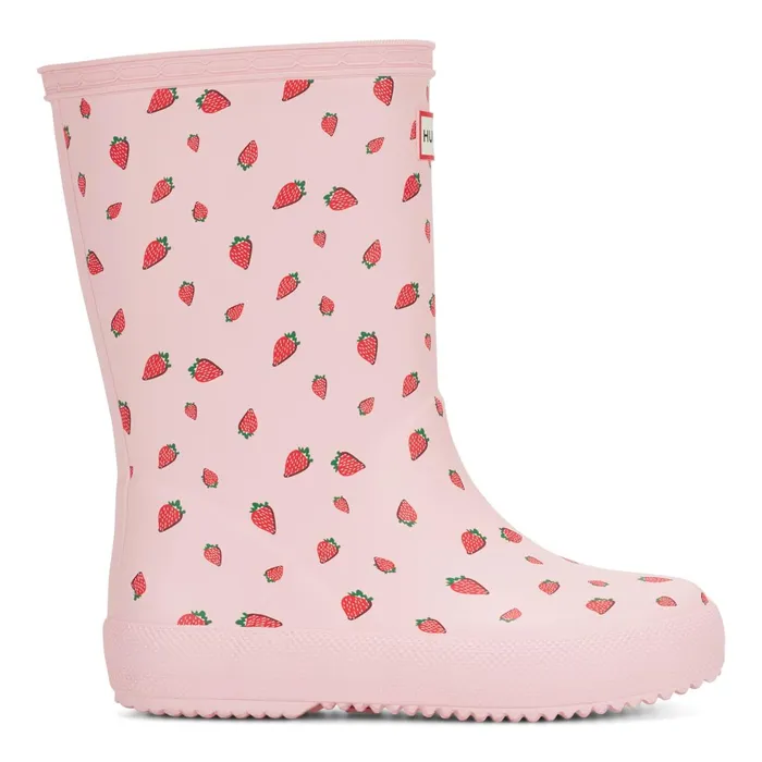 Hunter Boots Kids First Classic Rain Boots Pink Strawberry Print Kids Toddler039s Rain Boots Hunter Boots Kids First Classic Rain Boots Pink Strawberry Print Kids Toddler039s Rain Boots