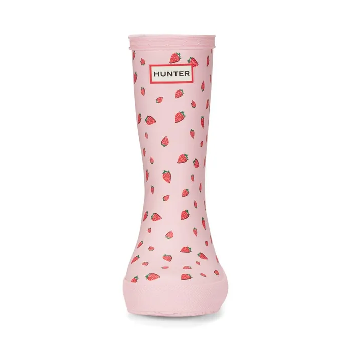 Hunter Boots Kids First Classic Rain Boots Pink Strawberry Print Kids Toddler039s Rain Boots Hunter Boots Kids First Classic Rain Boots Pink Strawberry Print Kids Toddler039s Rain Boots