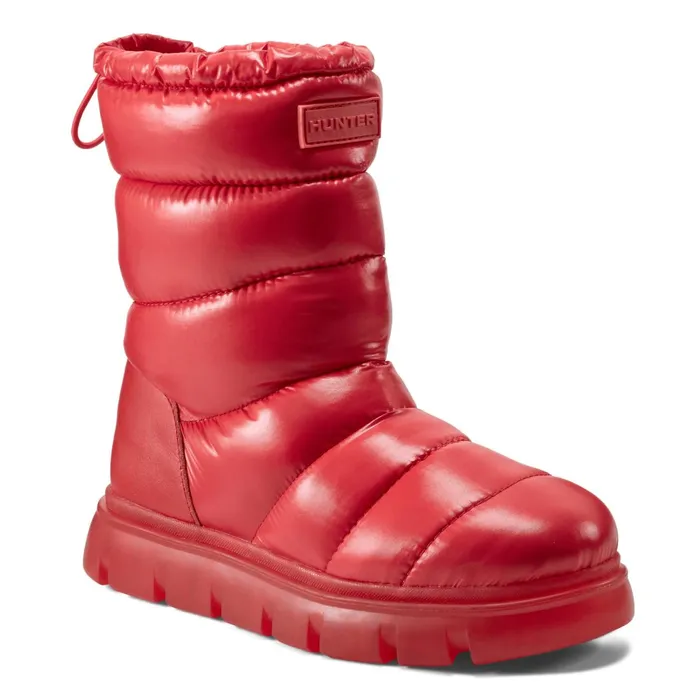Hunter Boots Maribel Lug Sole Insulated Waterproof Snow Booties Medium Red Women Insulated and Snow Boots Hunter Boots Maribel Lug Sole Insulated Waterproof Snow Booties Medium Red Women Insulated and Snow Boots