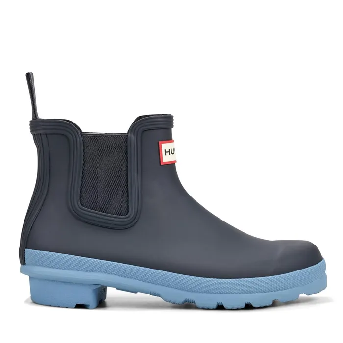 Hunter Boots Original Chelsea Boots Dark Blue Women Short and Ankle Boots