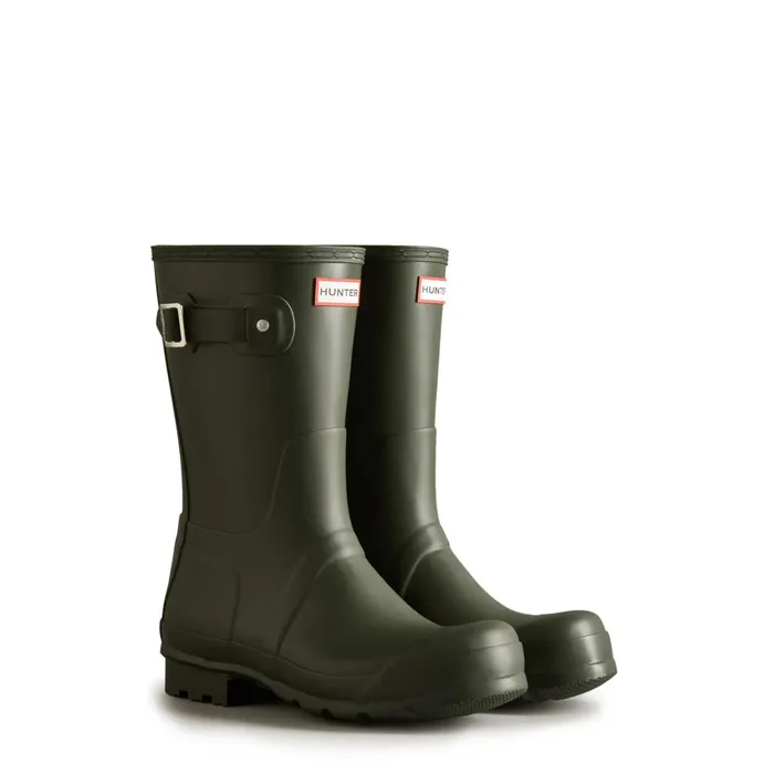 Hunter Boots Original Short Rain Boots Dark Olive Men Rain Boots Hunter Boots Original Short Rain Boots Dark Olive Men Rain Boots