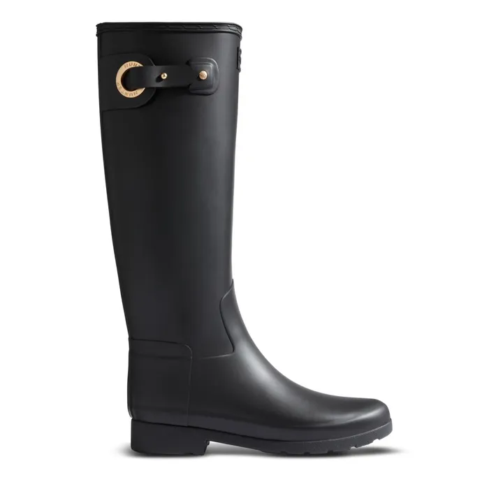 Hunter Boots Refined Tall Rain Boots 8211 Hunter Boots Black Women Tall Boots