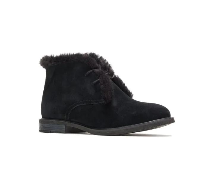 Hush Puppies Boots Women Bailey Fur Chukka Black Suede Hush Puppies Boots Women Bailey Fur Chukka Black Suede
