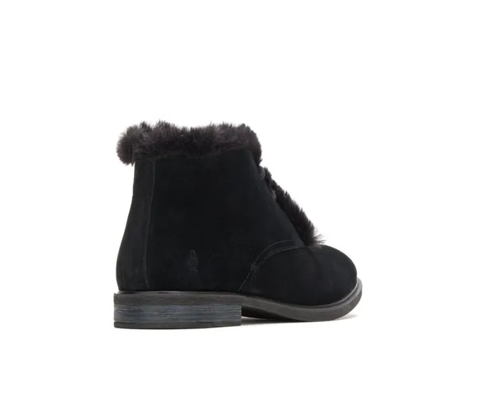 Hush Puppies Boots Women Bailey Fur Chukka Black Suede Hush Puppies Boots Women Bailey Fur Chukka Black Suede