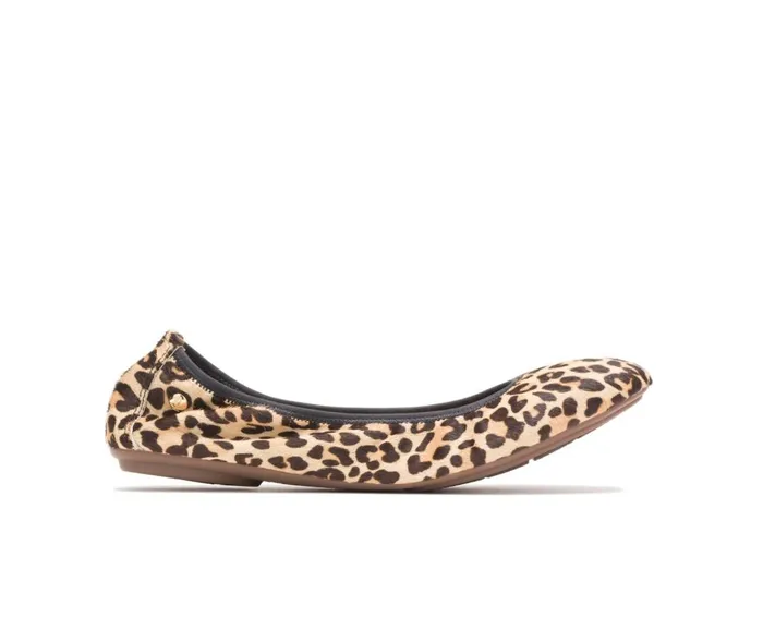 Hush Puppies Flats and SlipOns Women Chaste Ballet Leopard Calf Hair