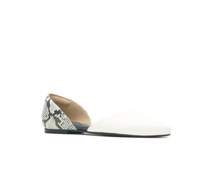 Hush Puppies Flats and SlipOns Women Sadie D039Orsay Ivorysnake Leather