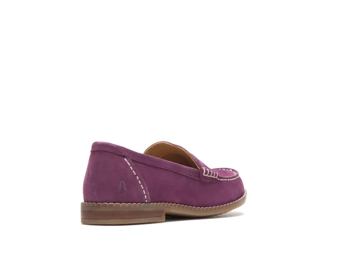 Hush Puppies Flats and SlipOns Women Wren Loafer Violet Suede