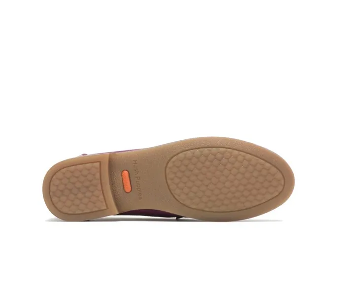 Hush Puppies Flats and SlipOns Women Wren Loafer Violet Suede