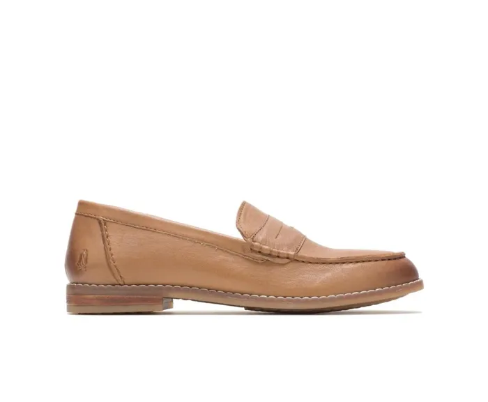 Hush Puppies Loafers Women Wren Loafer Perfect Fit Tan Leather