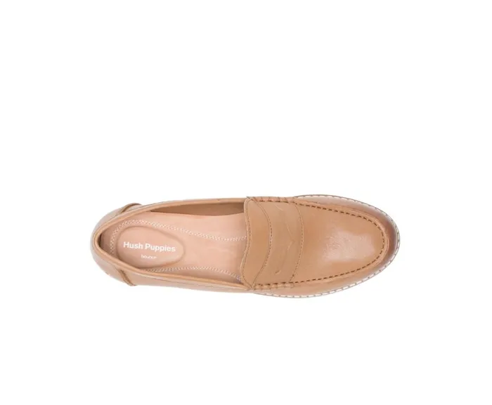 Hush Puppies Loafers Women Wren Loafer Perfect Fit Tan Leather Hush Puppies Loafers Women Wren Loafer Perfect Fit Tan Leather