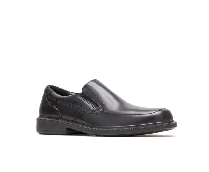 Hush Puppies SlipOns Men Leverage Black Leather Hush Puppies SlipOns Men Leverage Black Leather