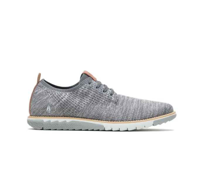 Hush Puppies Sneakers Men Expert Knit Plain Toe Oxford Grey Textile