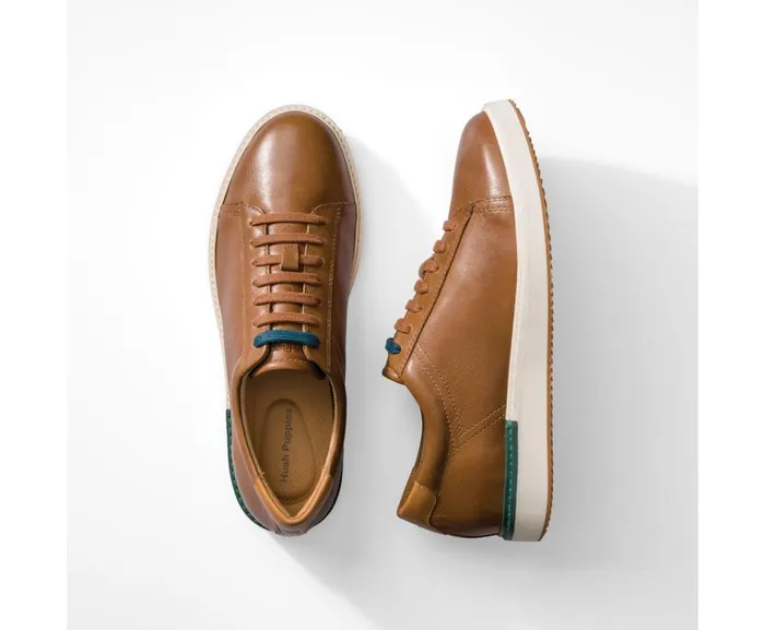 Hush Puppies Sneakers Men Heath Sneaker Cognac Leather Hush Puppies Sneakers Men Heath Sneaker Cognac Leather