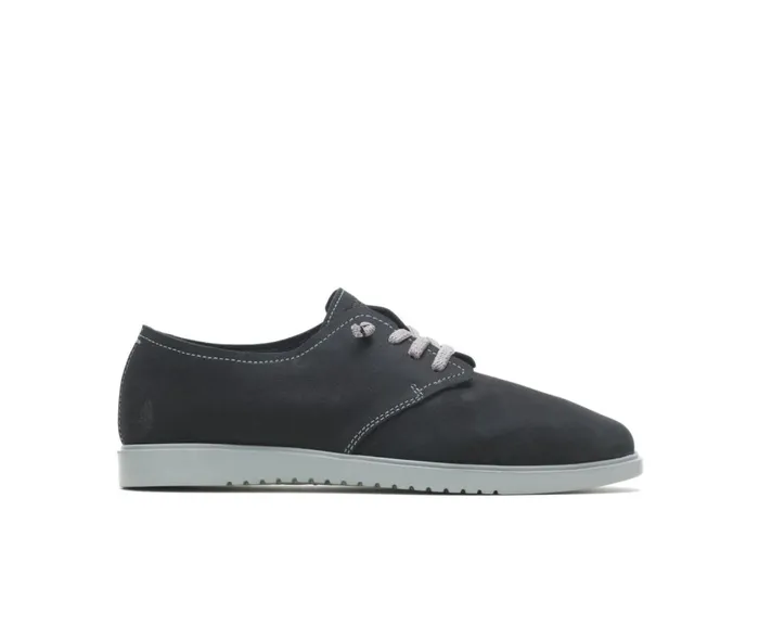 Hush Puppies Sneakers Women Everyday Lace Up Black Nubuck
