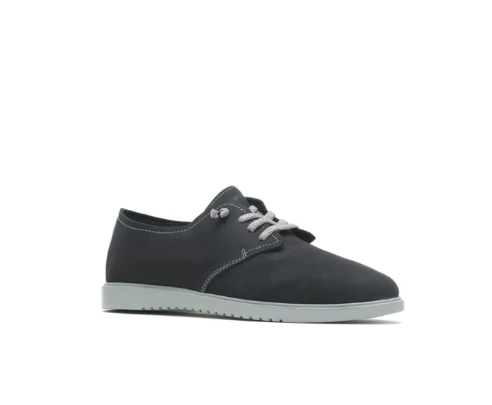 Hush Puppies Sneakers Women Everyday Lace Up Black Nubuck