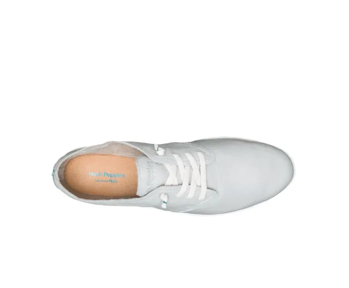Hush Puppies Sneakers Women Everyday Lace Up Vapor Grey Leather