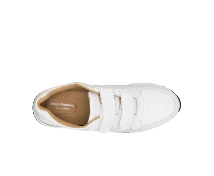 Hush Puppies Sneakers Women Jenna 2Strap Jogger White Leather
