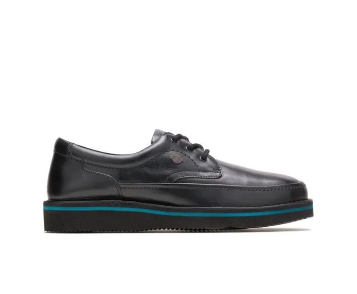 Hush Puppies Walking Shoes Men Mall Walker Black Leather