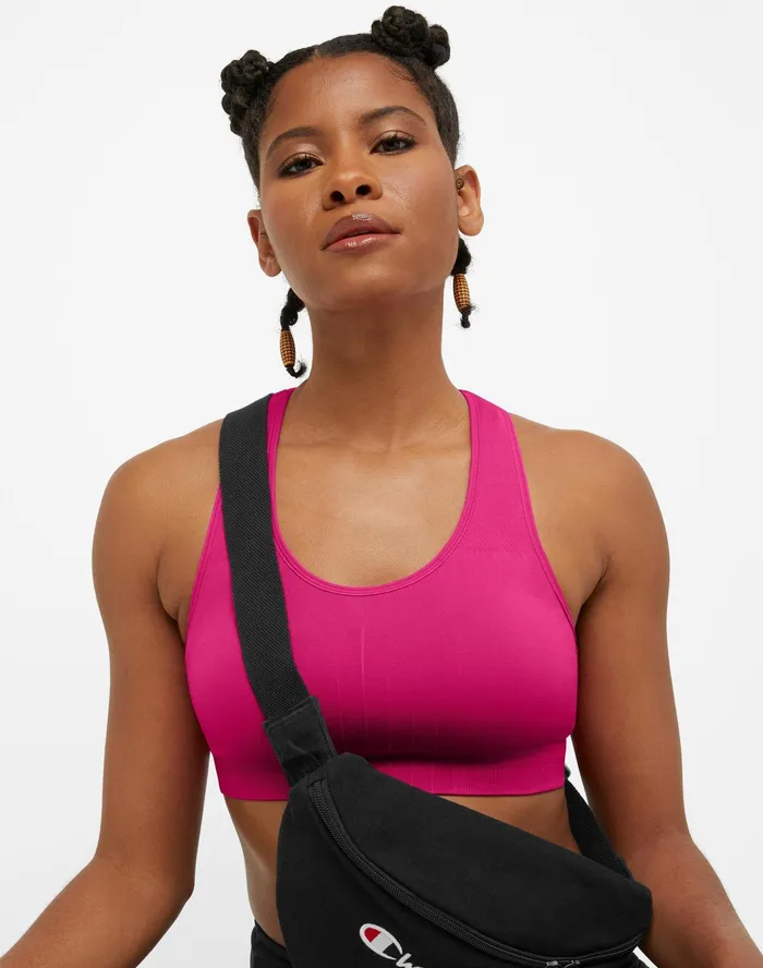 Infinity Racerback Bra C Logo Fantastic Fuchsia Women Champion Sports Bras and Bralettes