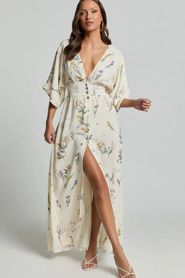 Inka Midi Dress 8211 Short Sleeve Button Down Dress In Botanical Floral Women Showpo Curve Clothes Inka Midi Dress 8211 Short Sleeve Button Down Dress In Botanical Floral Women Showpo Curve Clothes