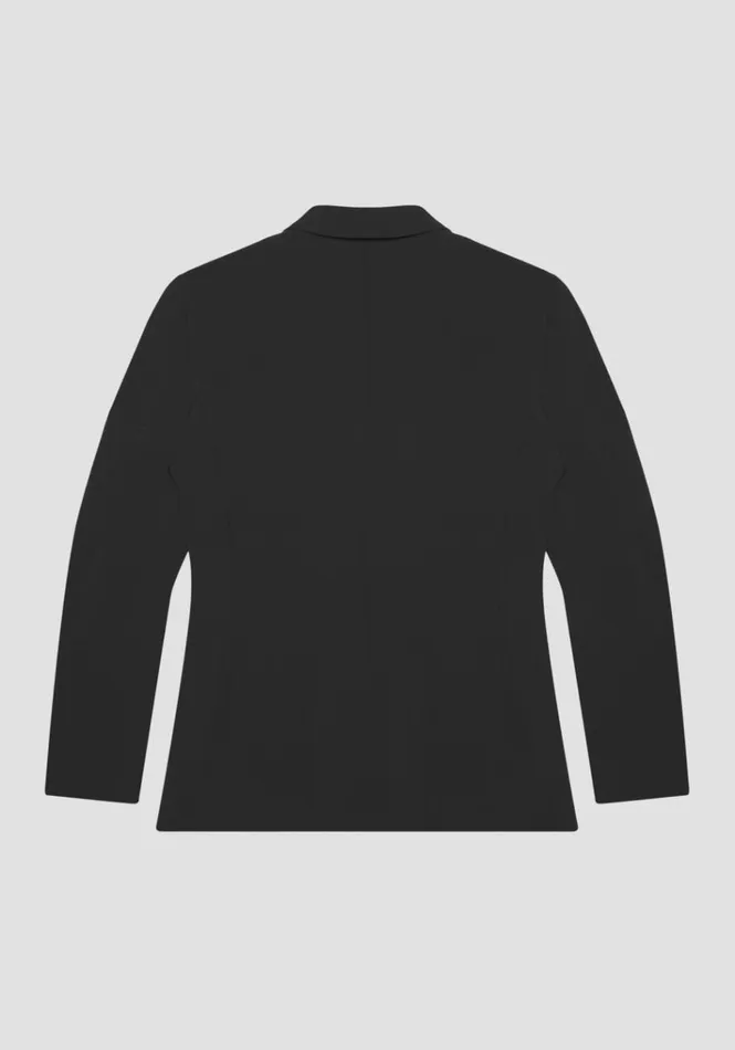 Jackets And Gilet Men Antony Morato Bonnie Slim Fit Jacket In Stretch Viscose Blend Fabric Black