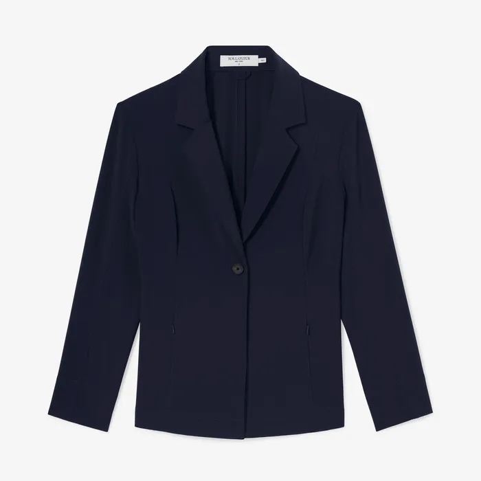 Jackets M M LaFleur Women The Moreland Travel Blazer 8211 OrigamiTech Dark Navy