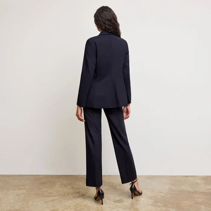 Jackets M M LaFleur Women The Yasmine Blazer 8211 Wool Twill Dark Navy