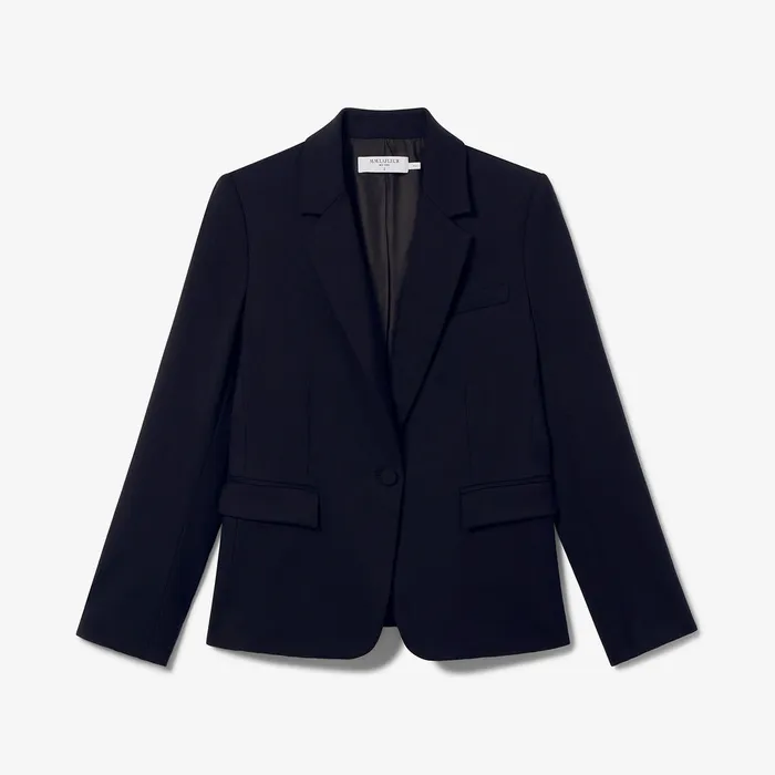 Jackets M M LaFleur Women The Yasmine Blazer 8211 Wool Twill Dark Navy