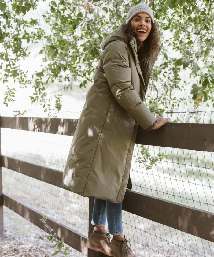 Jackets Women Jenni Kayne Long Puffer Jacket Sage